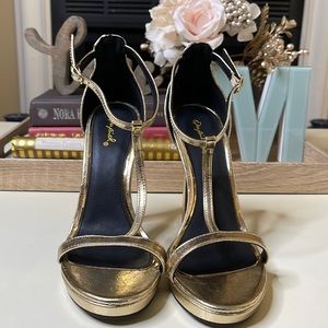 Qupid Gold Heels